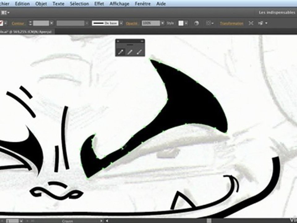 Illustrator CS6 : Outils Pinceau, Crayon et Arrondi