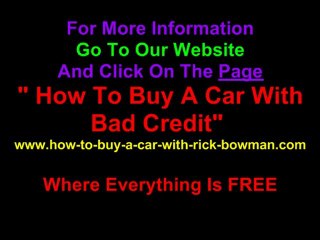 How To Buy A Car With Bad Credit 3