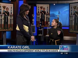 Kaelyn 9-Year-Old Martial Arts World Champion   NBC News Los Angeles