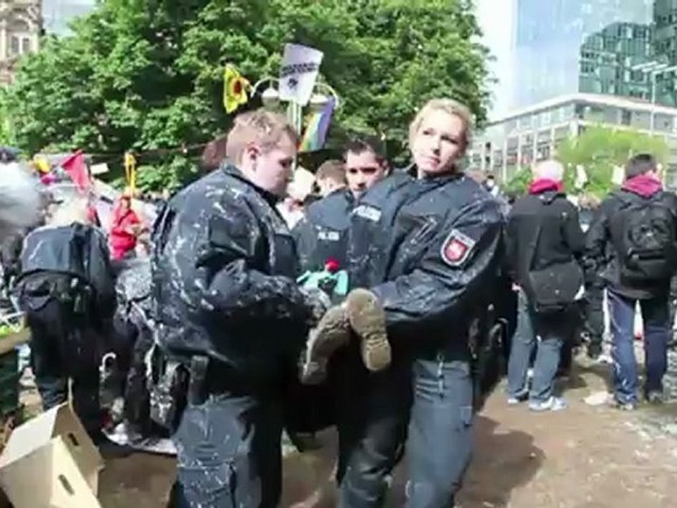 Long-running Frankfurt 'Occupy' camp cleared