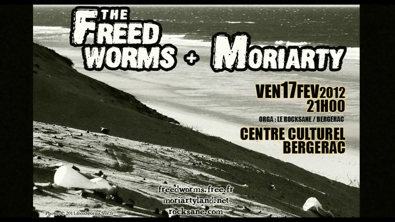 the FREED WORMS - the car, the house, and the flat screen   [ live with Moriarty ]