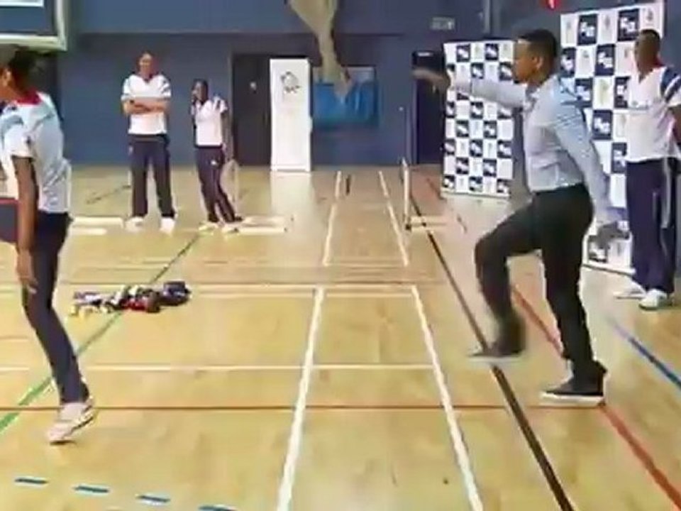 Will Smith Tests His Sporting Skills With 2012 Olympic Athletes in London