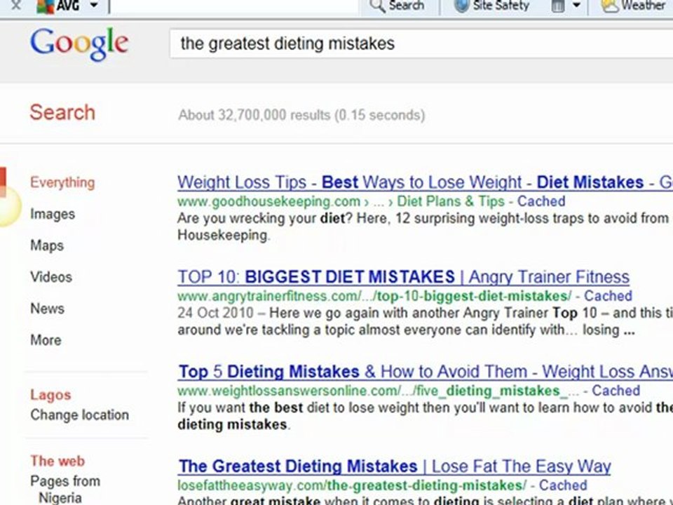 Top Diet Mistakes--What you should Know