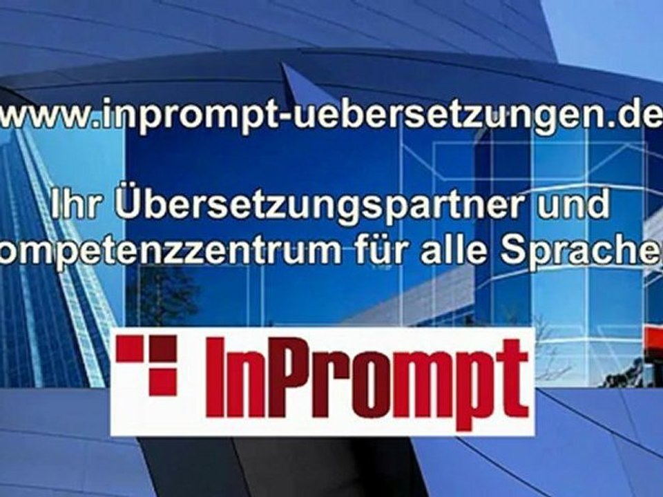 Übersetzung Webseite - InPrompt Übersetzungen und Kunden-Service-Center
