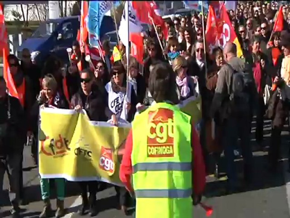 JRI : Manifestation des "Cofinoga" à Bordeaux (Ijba)