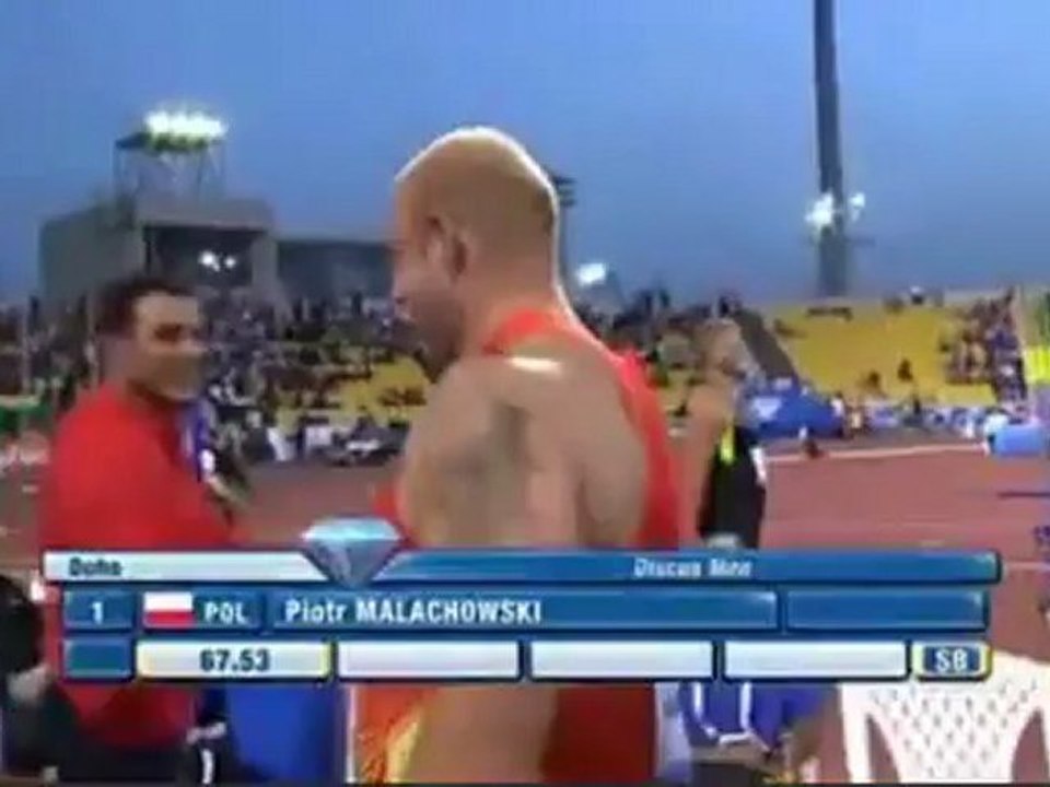 Athlé 2012 Meeting Diamond League Doha Lancer disque homme
