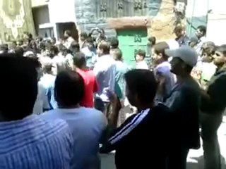 Syria فري برس درعا مخيم النازحين تشييع الطفلة حلا 16 5 2012 Daraa