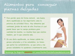 Como Conseguir Piernas Delgadas (Adelgazar)