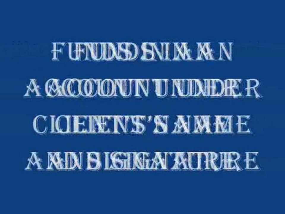 Proof Of Funds Cash Back Account