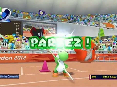 Mario et Sonic aux Jeux Olympiques de Londres 2012 - Lancer du Javelot