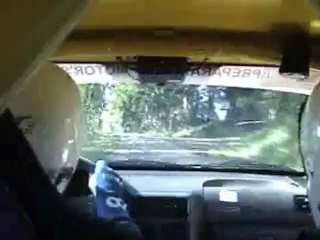 Video herunterladen: RALLYE DE BRETAGNE 2012 ES5 EQUIPAGE GERAUD 106 N2