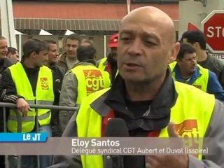 3e jour de grève chez Aubert & Duval (Issoire)