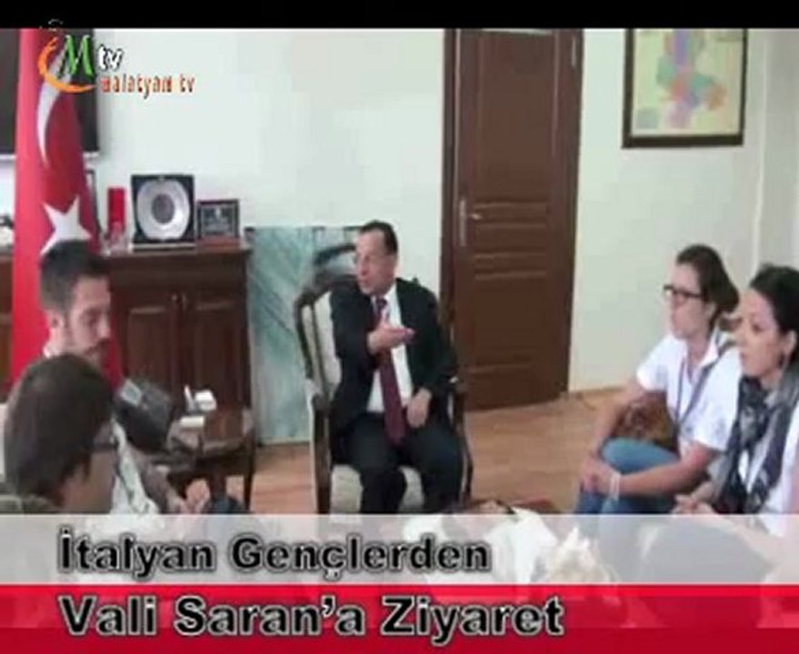 İtalyan gençlerden Vali Saran’a ziyaret