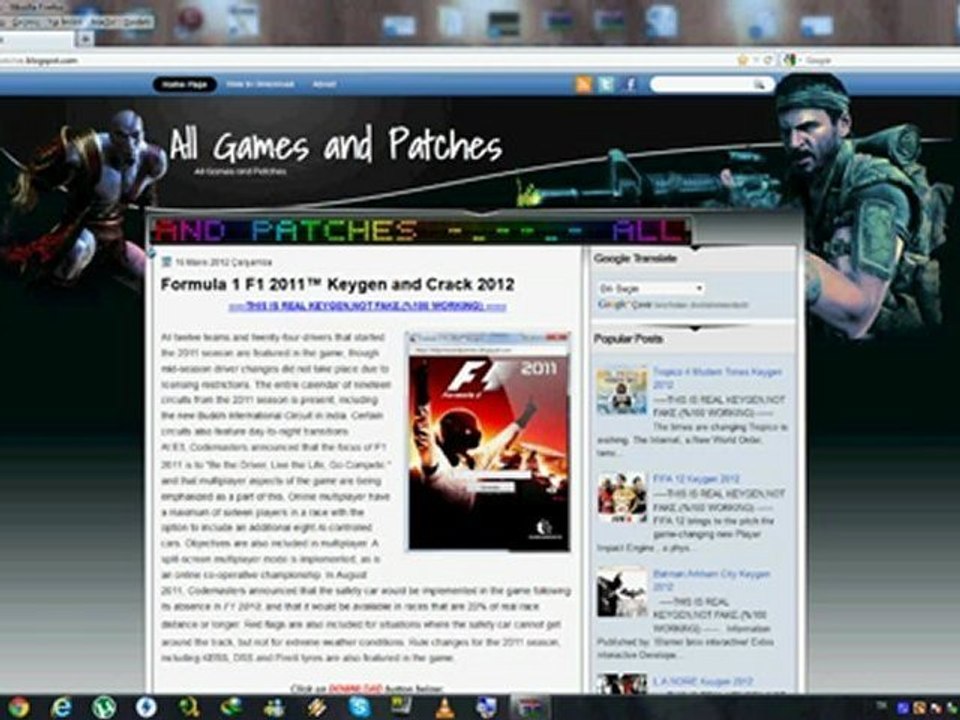 Codemasters F1 2011™ Keygen 2012