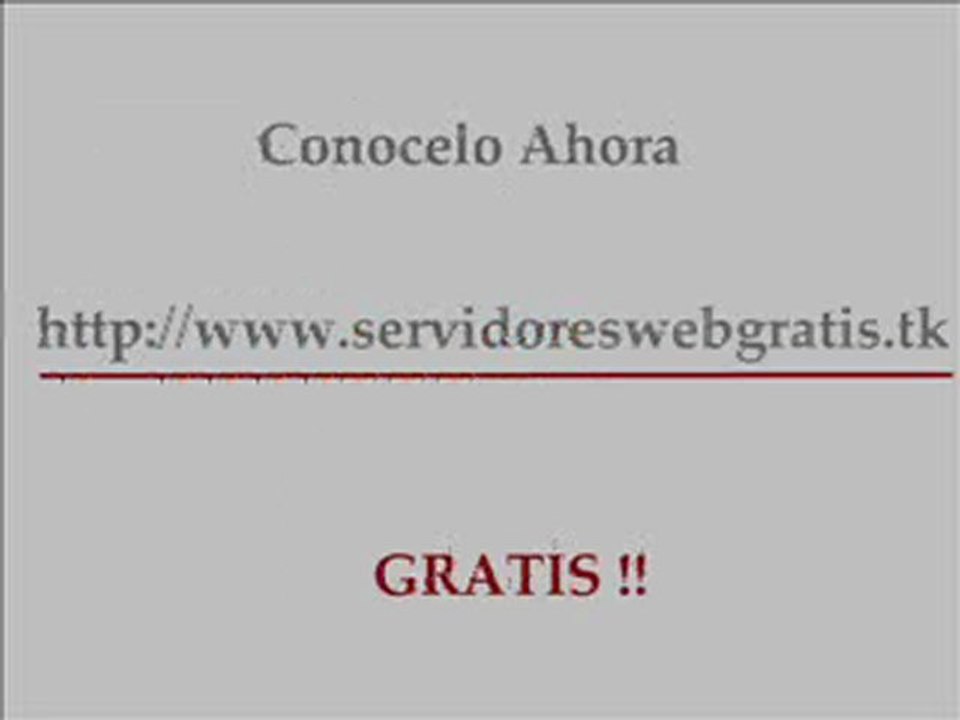 (Web Hosting Gratis) sin Publicidad