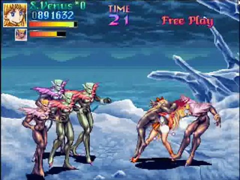 Sailor Jupiter & Venus Dispose Of Negaverse Scumbags