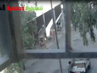 Syria فري برس ريف دمشق  معضمية الشام منع خروج  الناس من المنازل 17 05 2012 Damascus