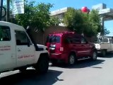 Syria فري برس  ريف دمشق  معونات الهلال الأحمر ومنظمة الغذاء العالمية تصل مضايا  17 5 2012 ج2 Damascus