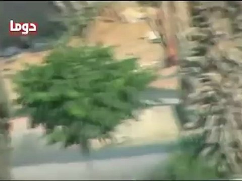 Syria فري برس ريف دمشق دوما عصابات القاتل بشار 17 5 2012 Damascus