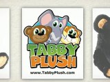 Black Teddy Bear Tabby Plush Stuffed Black Bear