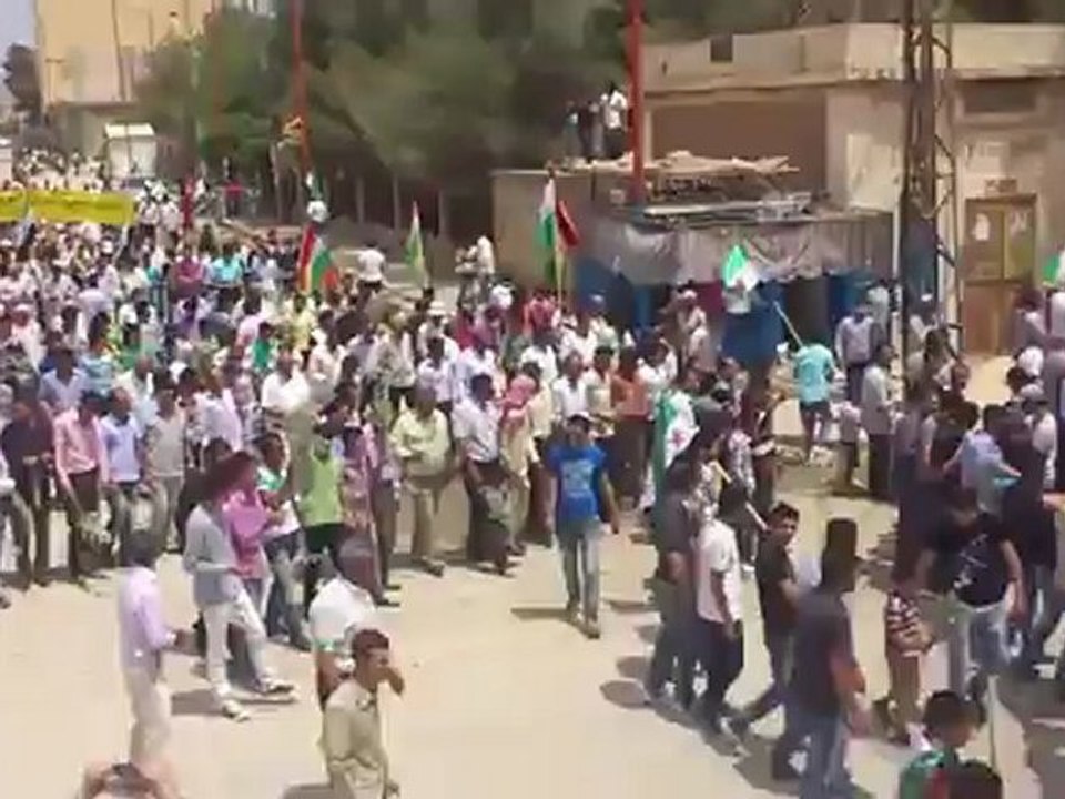 Syria فري برس حلب كوباني  مظاهرة جمعة ابطال جامعة حلب  18  5 2012 ج2 Aleppo