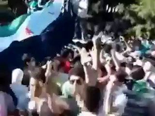 Syria فري برس حلب  الجامعة  تحرير الساحة  أمام المراقبين  17 5 2012 Aleppo