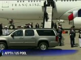 François Hollande arrive aux Etats-Unis pour le G8