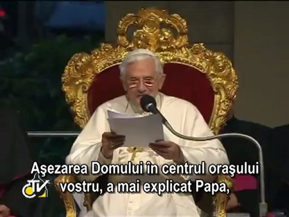 Benedict al XVI-lea: Laici iluminaţi pentru o nouă etică publică