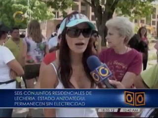 Vecinos de la urbanización Lecherias protestan por falta de electricidad