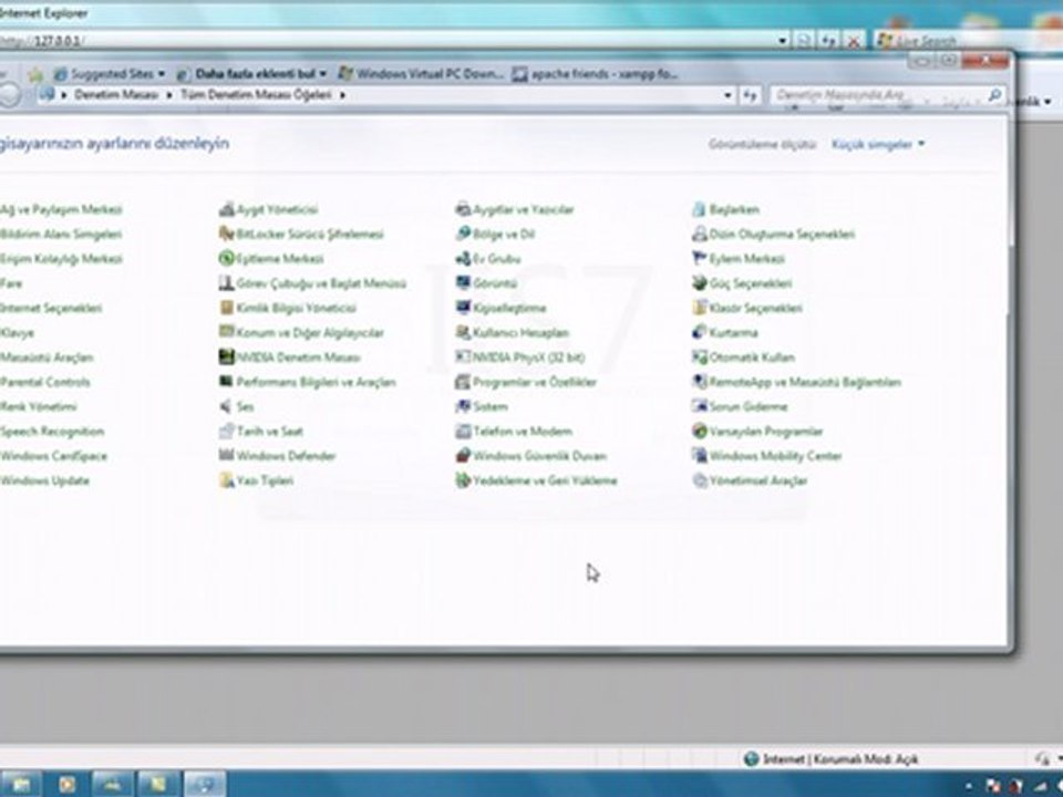 Windows 7 ''teknoctrl'' IIS_Kurulumu
