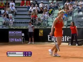 Li Na straccia la Cibulkova - Roma, quarti