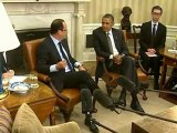 Obama, Hollande talk euro zone, Afghanistan, cheeseburgers