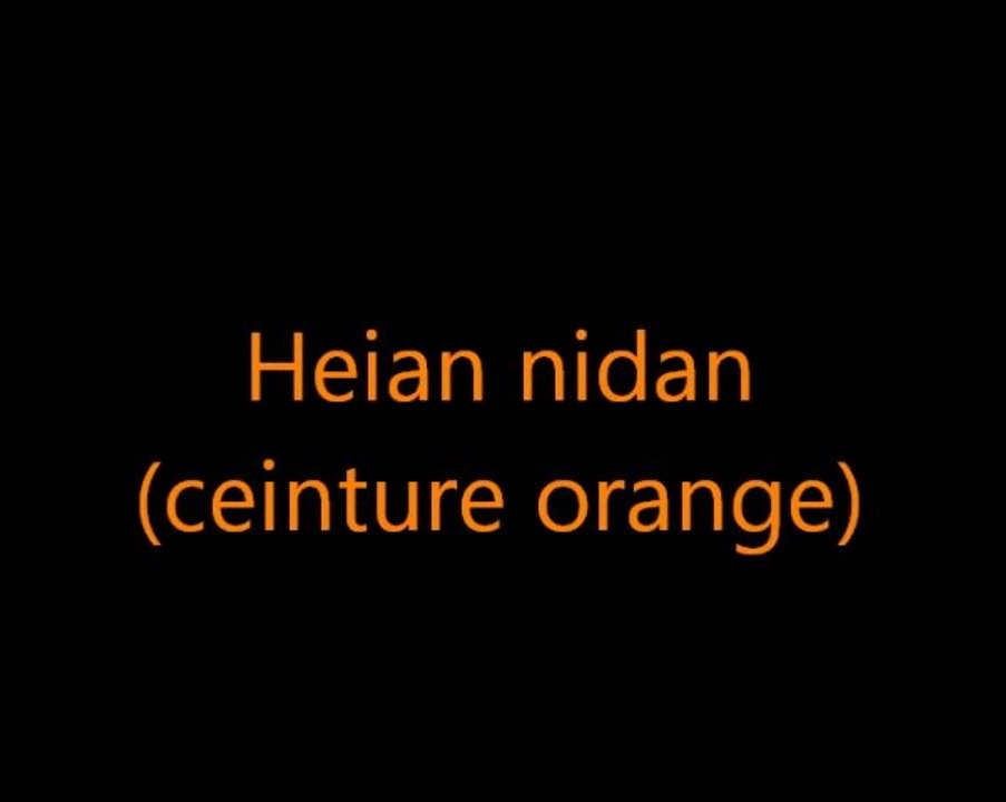 Heian nidan (ceinture orange) - Karaté Shotokan
