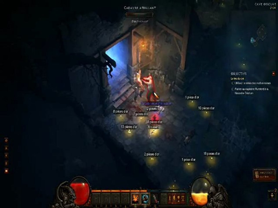 Playthrought Diablo III-ep2- On joue à tape-taupe dans les caves et on fracasse des mégères!