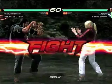 Tekken 6 Ranked Match Nina vs Bruce