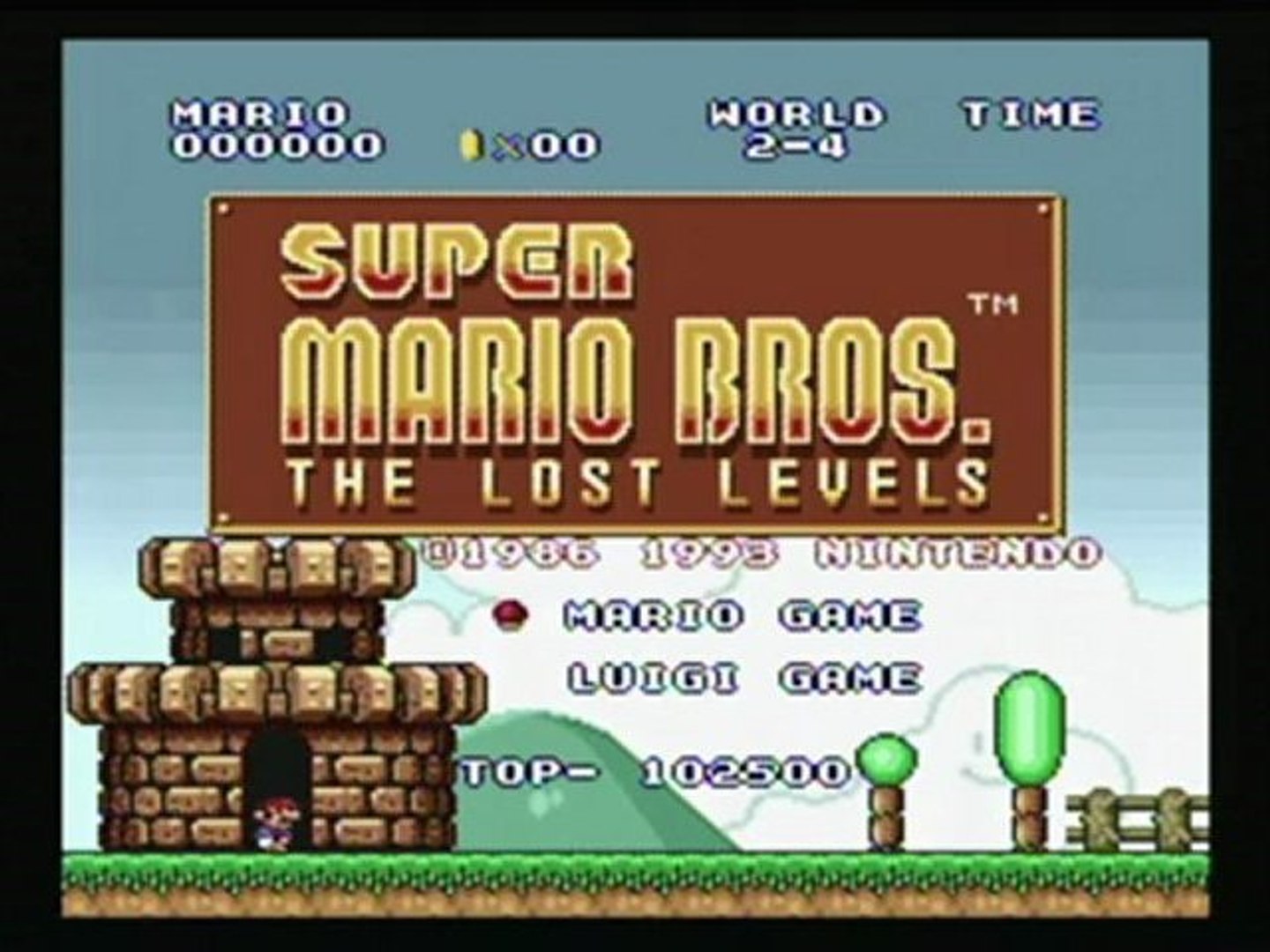 CGRundertow SUPER MARIO BROS.: THE LOST LEVELS for SNES / Super Nintendo  Video Game Review