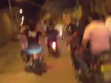 Syria فري برس  حماه المحتلة مسائية مدينة السلمية على الدراجات النارية 18 05 2012 Hama