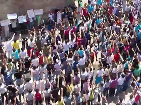 Syria فري برس حماه المحتلة باب قبلي قسم الثورة في جمعة أبطال جامعة حلب 18 5 2012 Hama