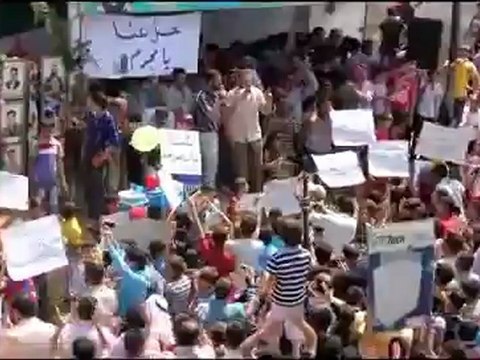 Syria فري برس حماة المحتلة قلعة المضيق جمعة ابطال جامعة حلب 18 5 2012 Hama