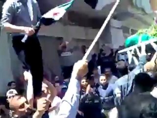 Syria فري برس حمص تشييع الشهيد احمد القاعي 18 5 2012 Homs