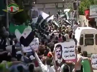 Syria فري برس حمص الملعب البلدي جمعةابطال جامعة حلب عاشت سوريا18 5 2012 Homs