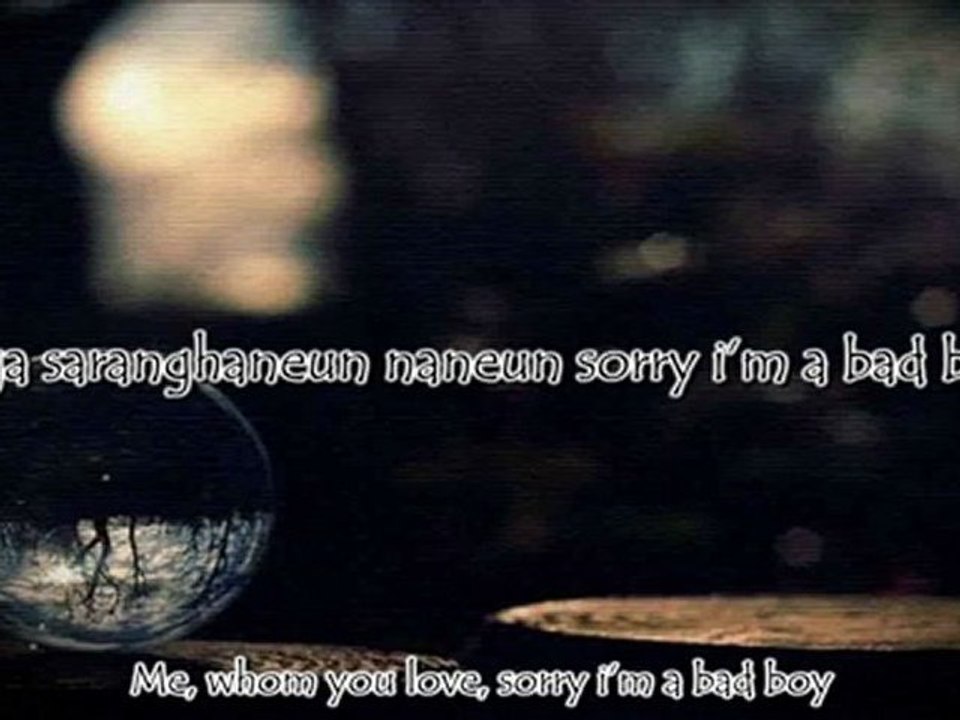 Big Bang - BAD BOY Lyrics (Eng/Rom)