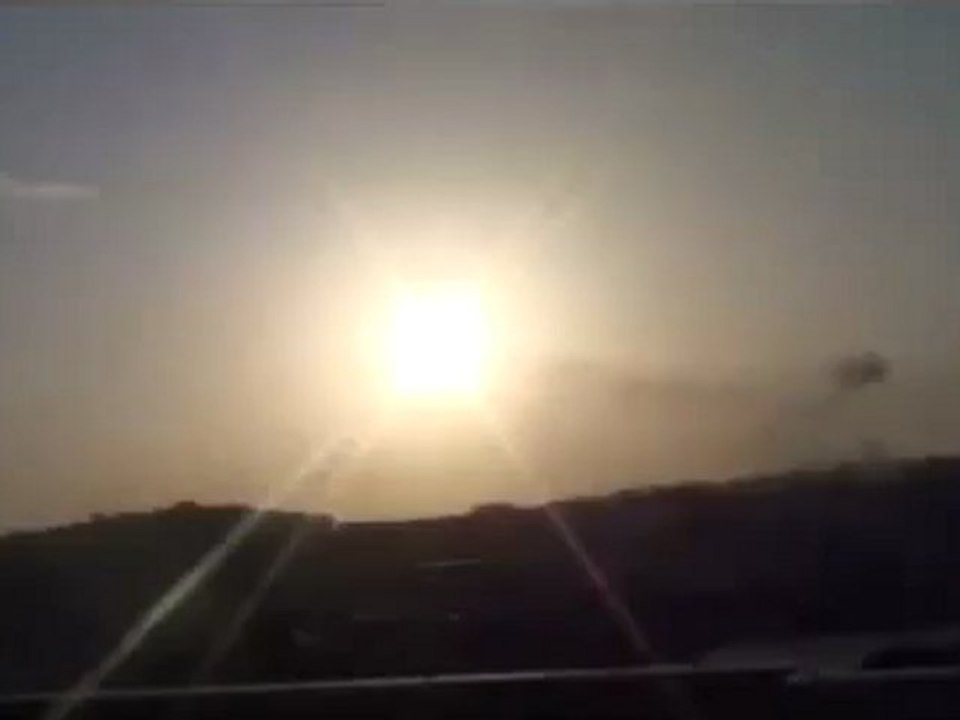 Syria فري برس حمص الرستن استهداف المسجد الكبير في المدينة 18 5 2012 Homs