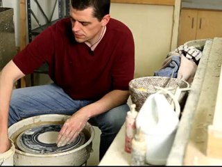 Pat Using A Sponge to Assist In Pottery Making for the Life In A Day Project