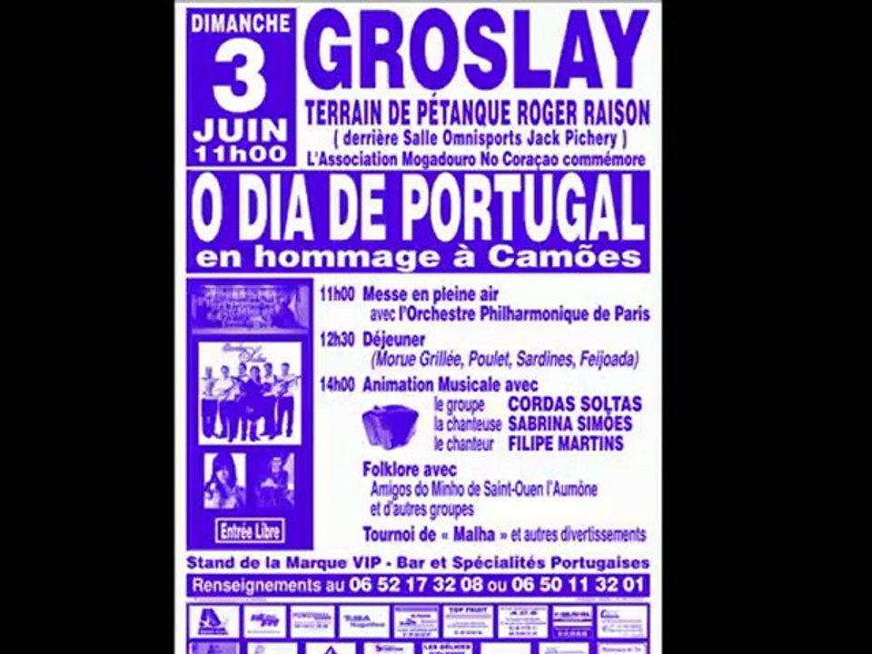 Dia de Portugal : 3 Juin 2012 GROSLAY (95) Fête en plein air.