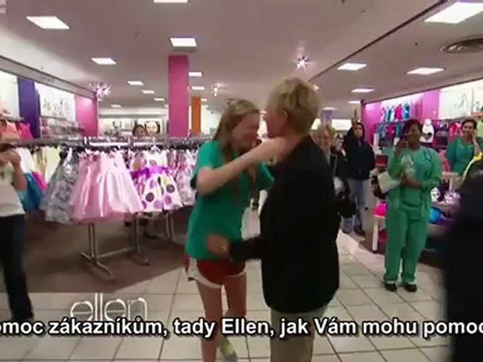 Ellen Returns to Her First Job czech