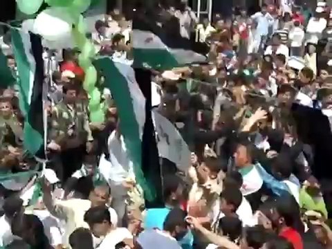 Syria فري برس ريف حلب مدينة مارع ريف حلب مظاهرة جمعة ابطال جامعة حلب 18 5 2012 ج3 Aleppo