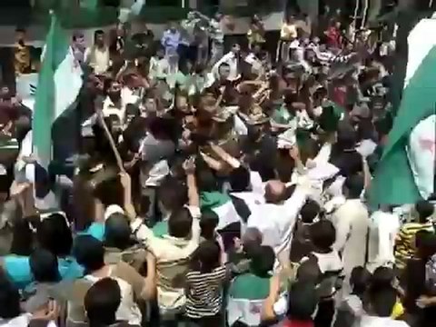 Syria فري برس ريف حلب مدينة مارع ريف حلب مظاهرة جمعة ابطال جامعة حلب 18 5 2012 ج2 Aleppo