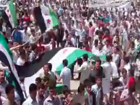Syria فري برس ريف حلب مدينة الباب مظاهرة اكثر من رائعة 18 5 2012 ج2 Aleppo