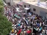 Syria فري برس ريف حلب بزاعة مظاهرة حاشدة في جمعة أبطال جامعة حلب 18 05 2012 Aleppo